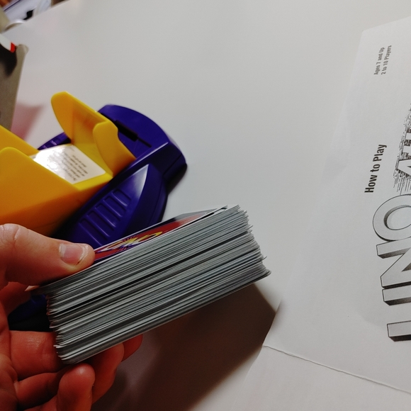 VTG Mattel "Uno Attack" Electronic Launcher Card Game Cards with box.Tested a - Picture 13 of 13